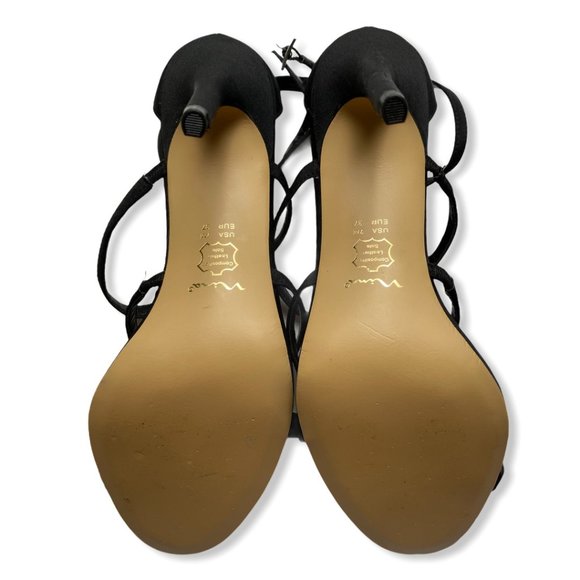 Nina | Shoes | Nina Black Strappy Dress Heels Size 7m | Poshmark